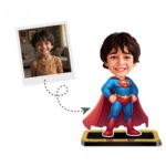 Personalized Mini Me Superman Mini Minify Baby Superhero Caricature