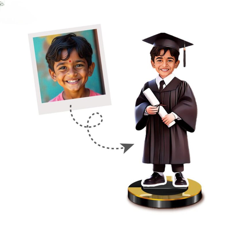 Personalized Mini Me Graduate Caricature
