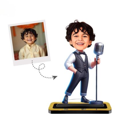 Personalized Mini Me Singer Kid Caricature