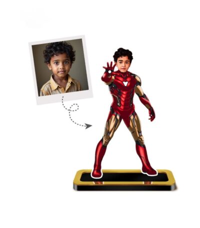 Custom Superhero Mini Me Iron Man Caricature
