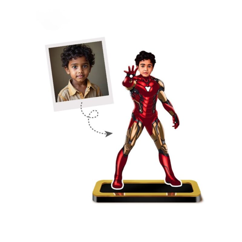 Custom Superhero Mini Me Iron Man Caricature