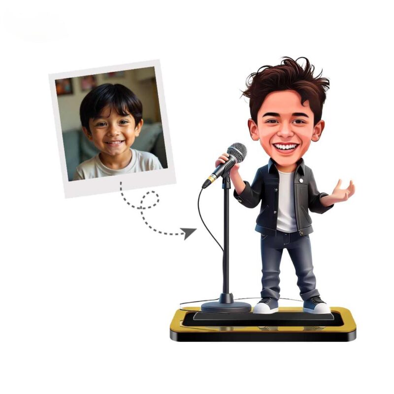 Personalized Mini Me Music Star Caricature