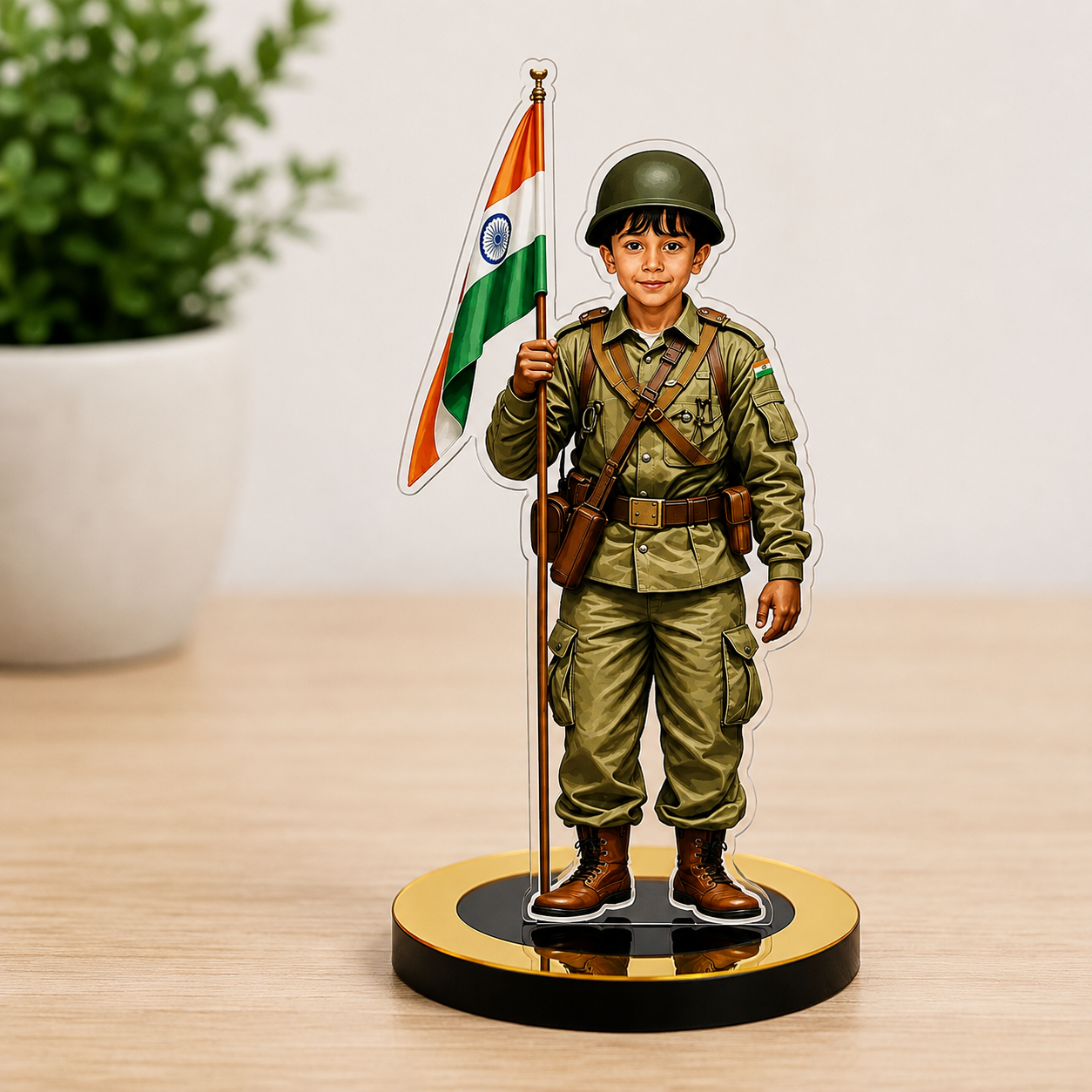 Premium Personalized Mini Me Soldier Caricature Premium Personalized Mini Me Soldier Caricature