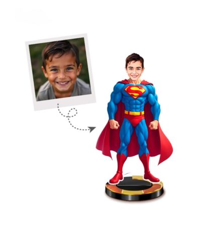 Personalized Superman Mini Me Caricature