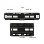 Rock Style Royal Enfield Gel Number Plate Frames Black Pattern