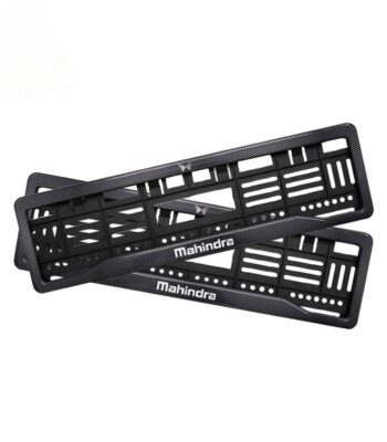 Black Dash Number Plate Gel Frames for Mahindra Scorpio N