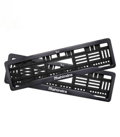 Black Dash Number Plate Gel Frames for Mahindra Scorpio N
