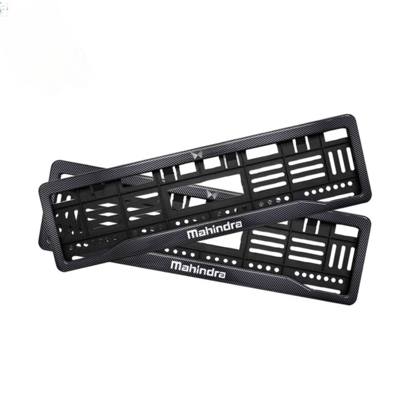 Black Dash Number Plate Gel Frames for Mahindra Scorpio N
