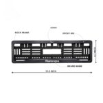 Rock Style Black Dash Gel Number Plate License Frames for Mahindra Scorpio N