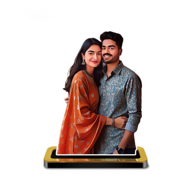 Personalized Mini Me Couple Caricature