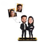 Personalized Mini Me Rider Couple Caricature (2)
