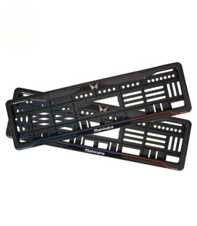Blue Red Line Number Plate Gel Frames For Mahindra Scorpio N