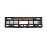 Car Number Plate Gel Frames Rock Style For Mahindra XUV 7XO Red Dash