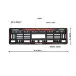Mahindra XUV 7XO License Number Plate Gel Frames Red Dash