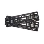 Rock Style Mahindra Thar Roxx Number Plate HSRP Gel Frames Black Dash