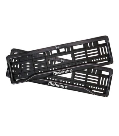 Rock Style Mahindra Thar Roxx Number Plate HSRP Gel Frames Black Dash