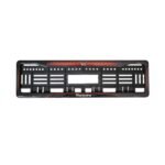 Car Number Plate Gel Frames Rock Style for Mahindra BE 6 Red Dash