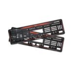 Rock Style Mahindra BE 6 Number Plate Gel HSRP Frames Red Dash