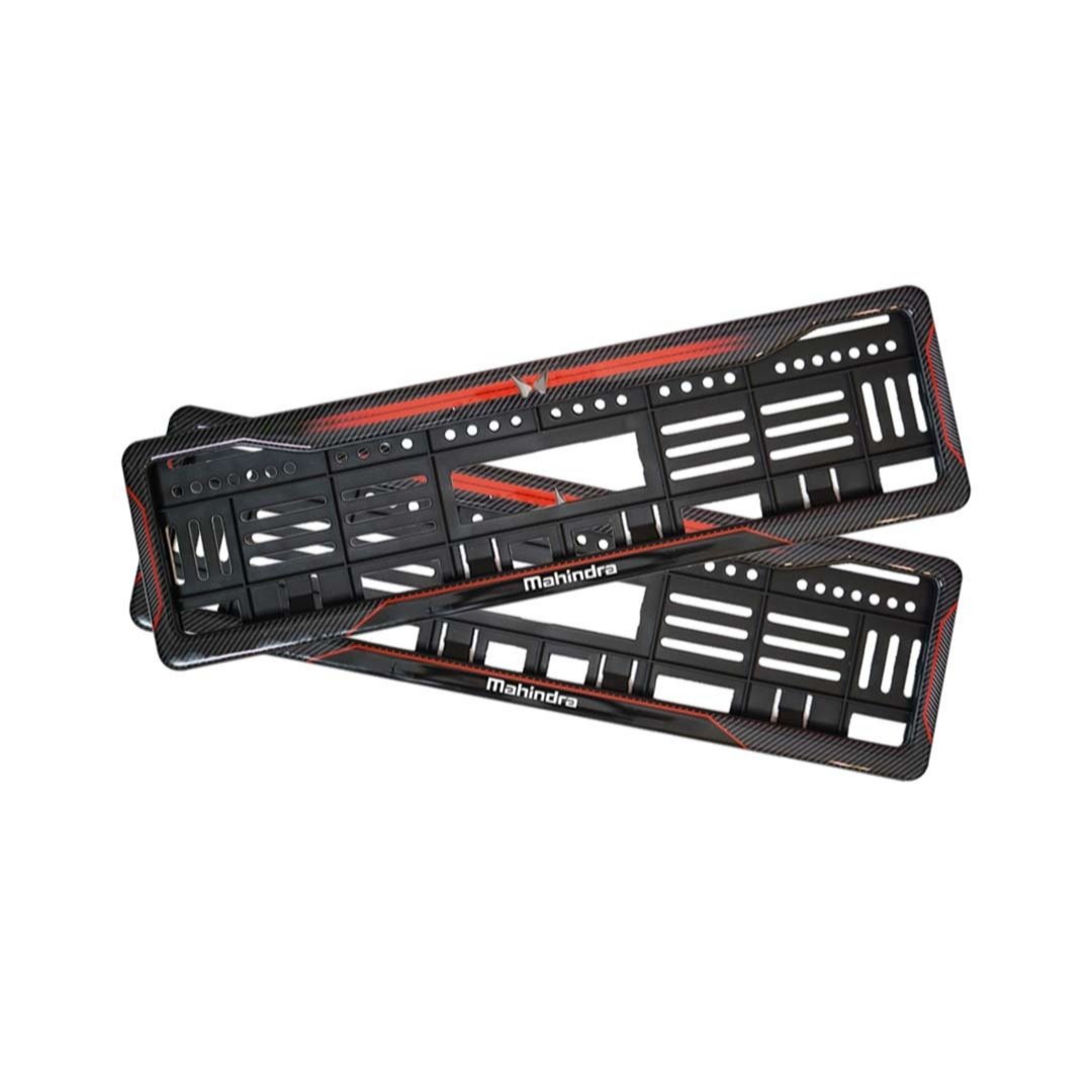 Rock Style Mahindra BE 6 Number Plate Gel HSRP Frames Red Dash Rock Style Mahindra BE 6 Number Plate Gel HSRP Frames Red Dash