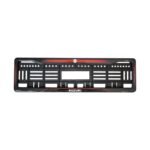 Car Number Plate Gel Frames Rock Style for Maruti Suzuki Brezza Red Dash