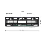 Mahindra XUV 3XO License Number Plate Gel Frames Green Line