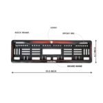Maruti Suzuki Brezza License Number Plate Gel Frames Red Dash