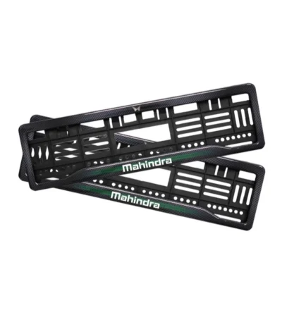 Rock Style Mahindra XUV 3XO Number Plate Gel HSRP Frames Green Line