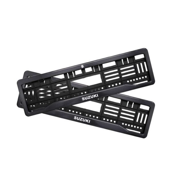 Rock Style Maruti Suzuki Fronx Number Plate Gel HSRP Frames Black Plain