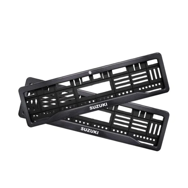 Rock Style Maruti Suzuki Fronx Number Plate Gel HSRP Frames Black Plain